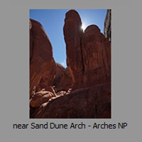 near Sand Dune Arch - Arches NP